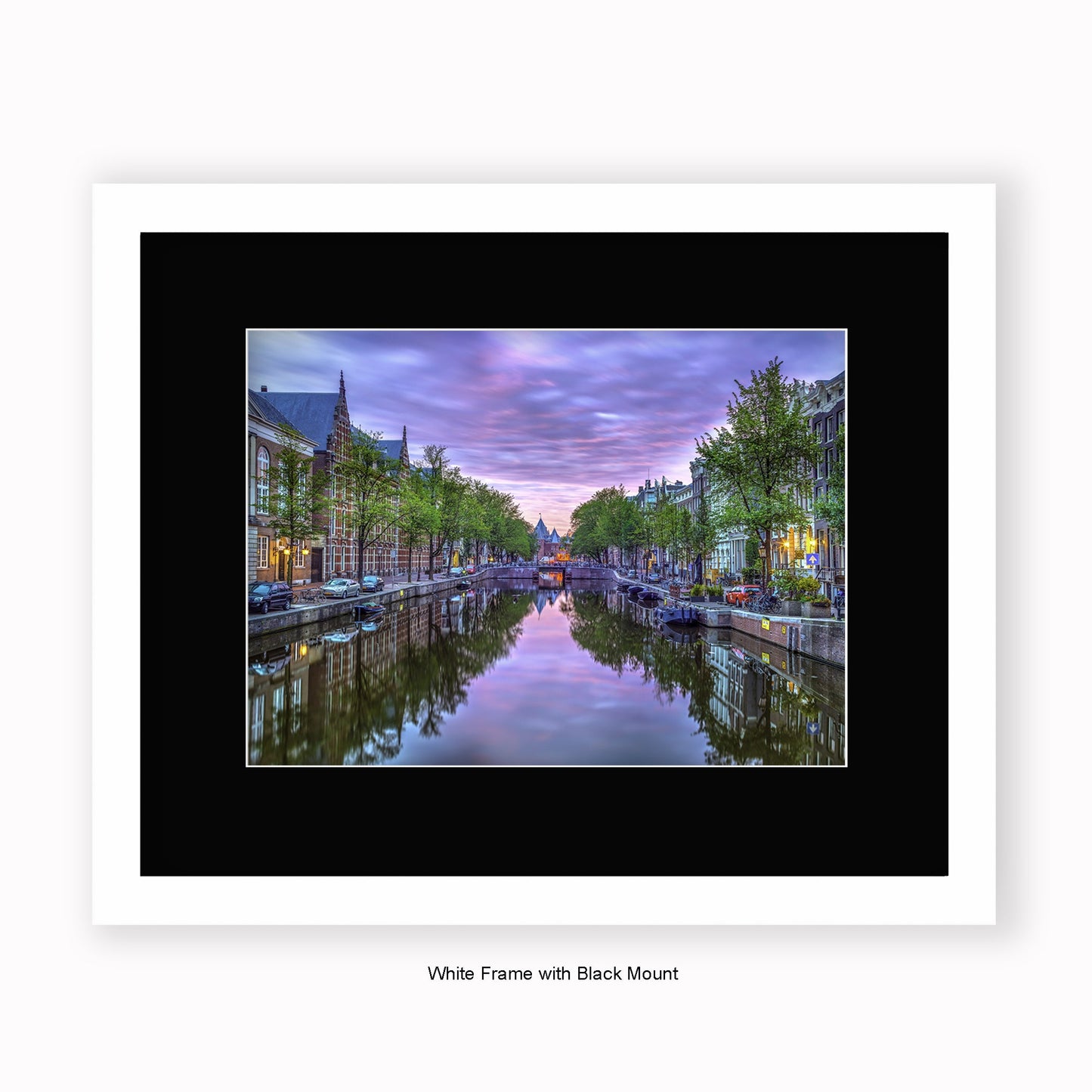 Amsterdam - Canal View Daytime - Mounted & Framed Art Print