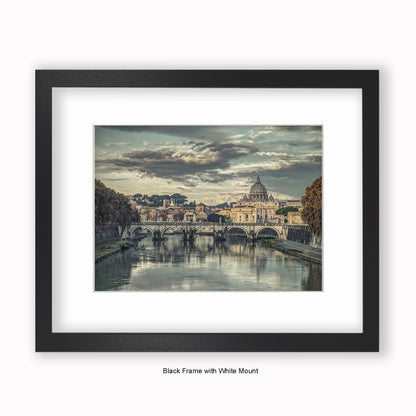 Italy - Rome - Vatican City Sistine Chapel - River Tiber - Mounted & Framed Art Print