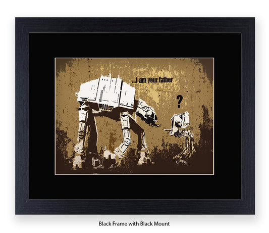 I Am Your Father - Mounted & Framed Banksy Print