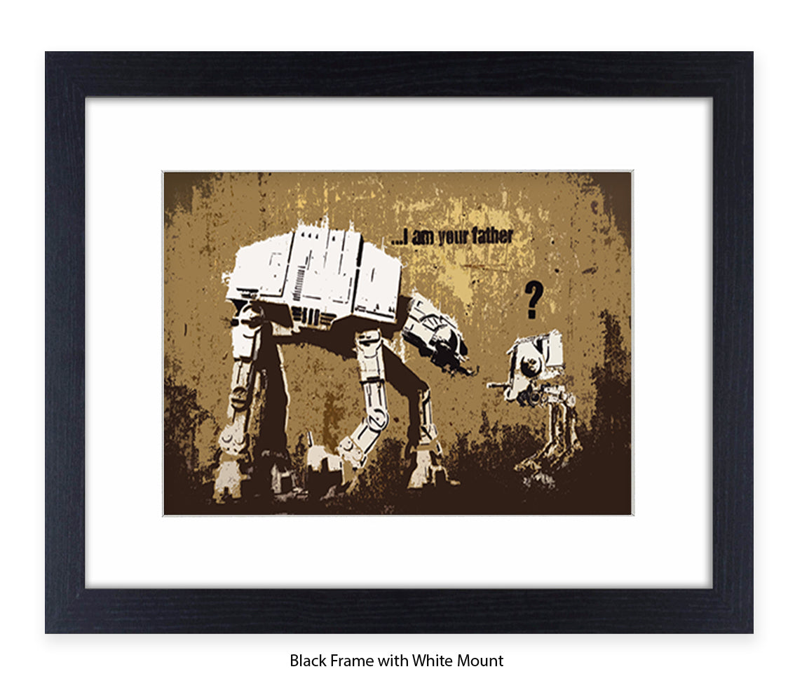 I Am Your Father - Mounted & Framed Banksy Print