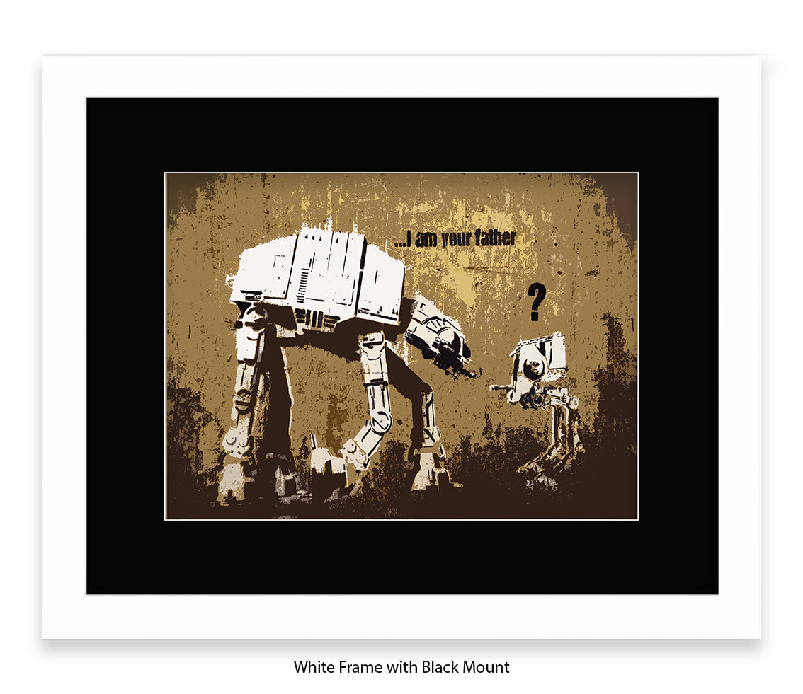 I Am Your Father - Mounted & Framed Banksy Print