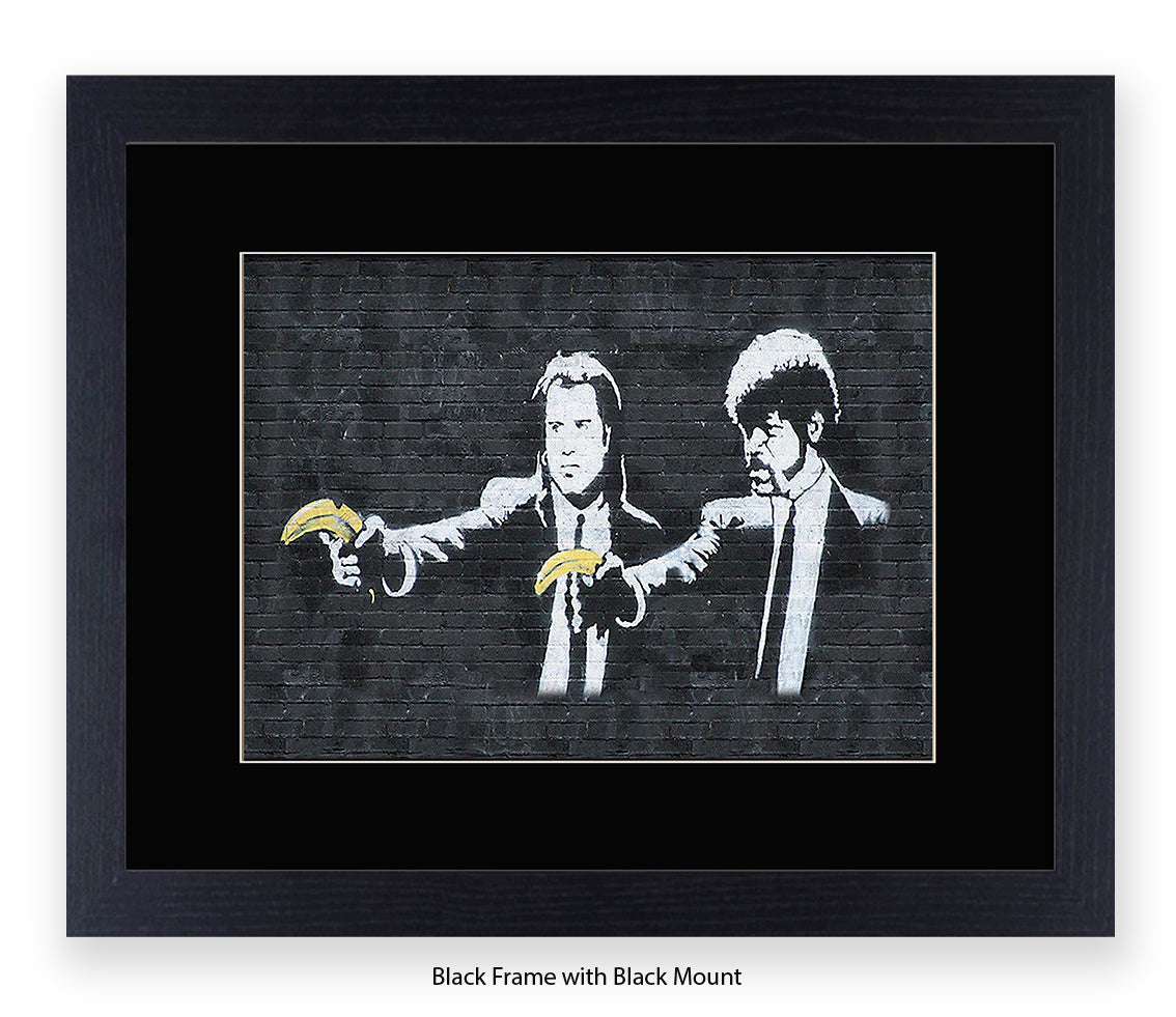 Pulp Bananas - Mounted & Framed Banksy Print