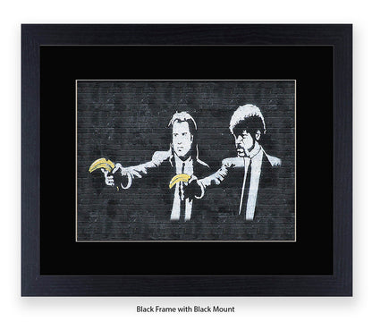 Pulp Bananas - Mounted & Framed Banksy Print