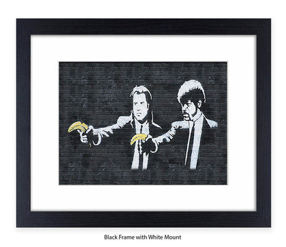 Pulp Bananas - Mounted & Framed Banksy Print