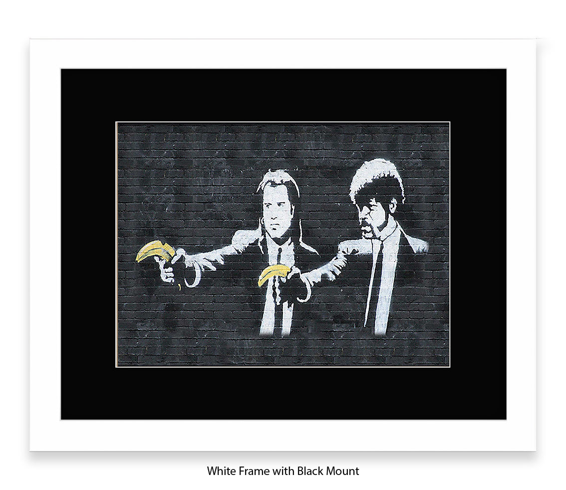 Pulp Bananas - Mounted & Framed Banksy Print