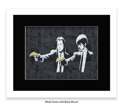 Pulp Bananas - Mounted & Framed Banksy Print