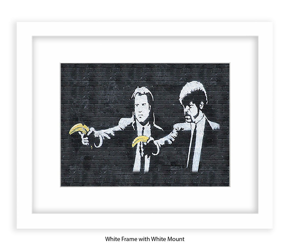 Pulp Bananas - Mounted & Framed Banksy Print