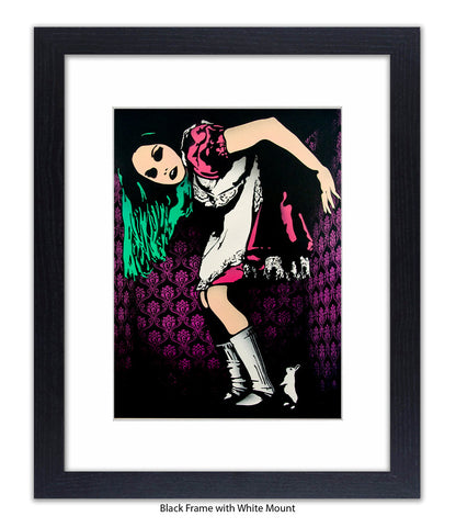 Alice in Wonderland - Mounted & Framed Banksy Print