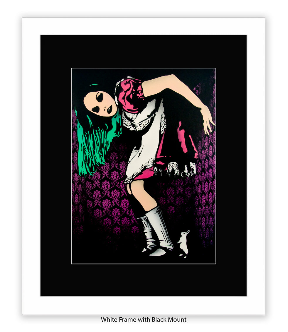 Alice in Wonderland - Mounted & Framed Banksy Print