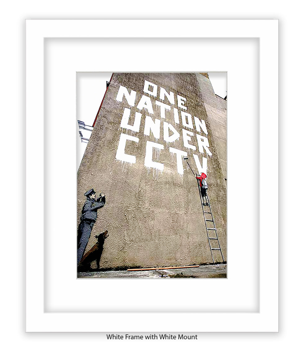 CCTV Nation - Mounted & Framed Banksy Print