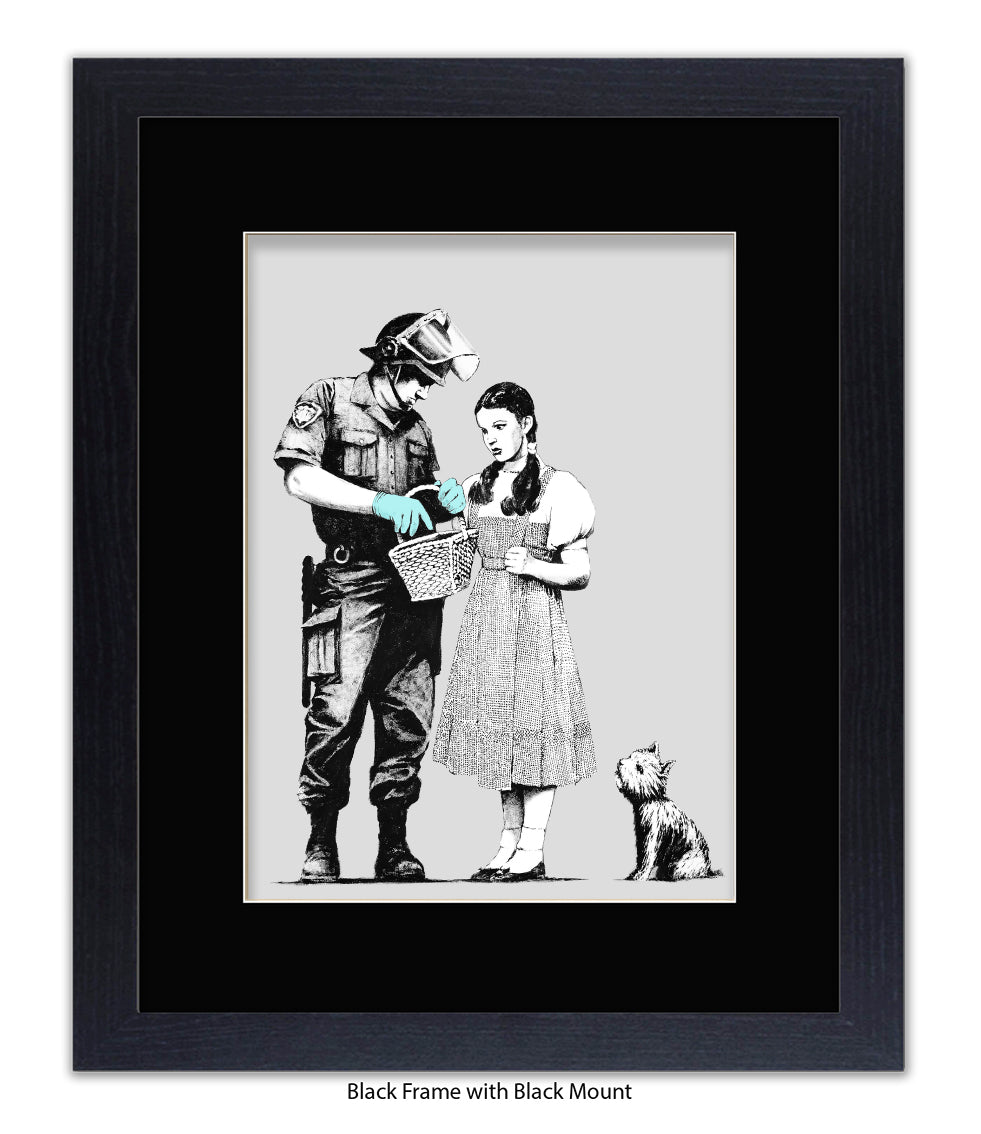 Dorothy Stop & Search - Mounted & Framed Banksy Print
