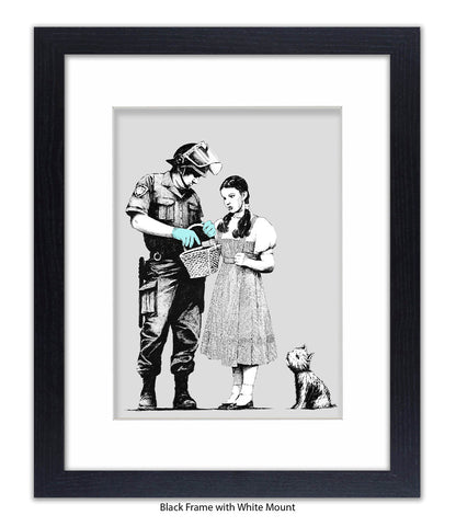 Dorothy Stop & Search - Mounted & Framed Banksy Print