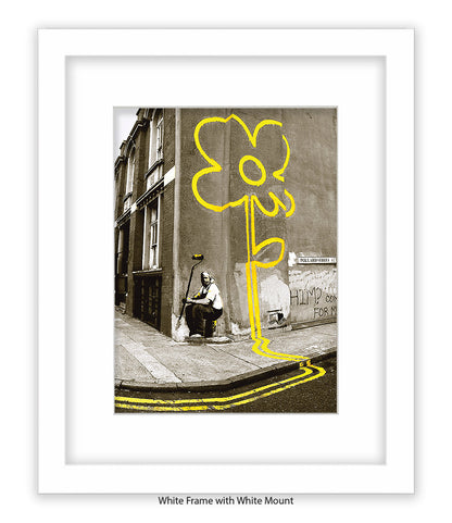 Pollard Street - 2 Tone - Mounted & Framed Banksy Print