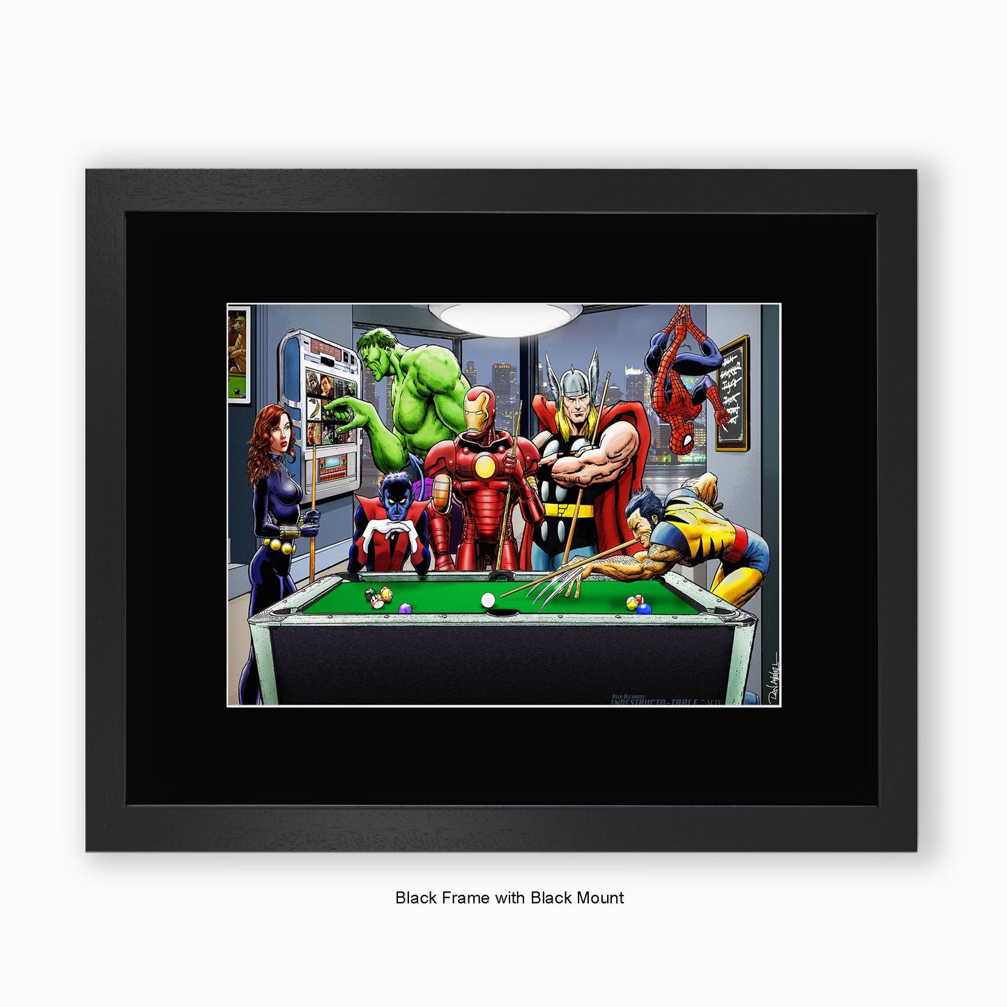 Super Heroes - After Hours - Mounted & Framed Art Print