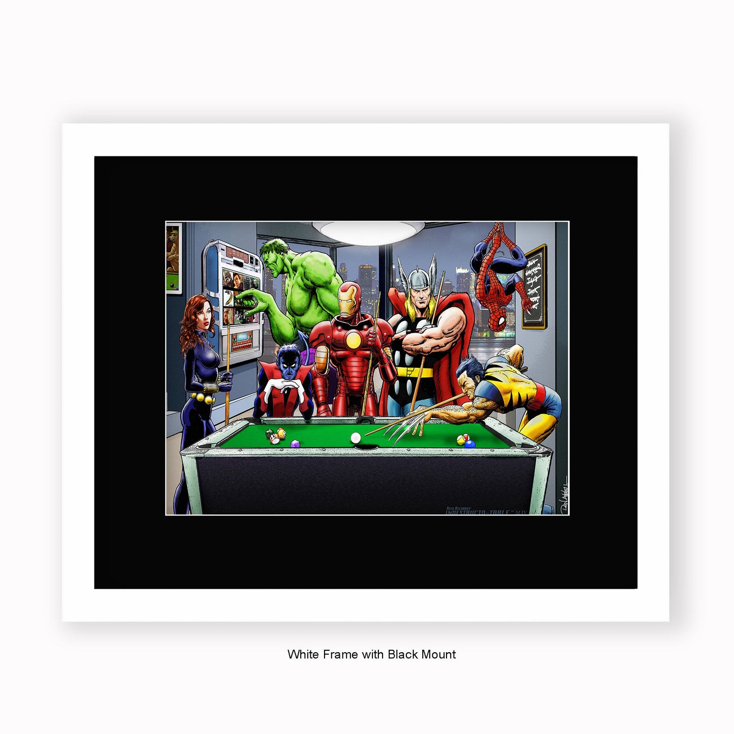 Super Heroes - After Hours - Mounted & Framed Art Print