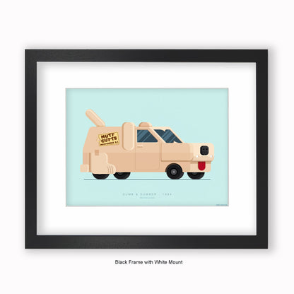 Dumb & Dumber - 1984 Ford Econoline - Mounted & Framed Art Print