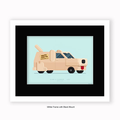 Dumb & Dumber - 1984 Ford Econoline - Mounted & Framed Art Print