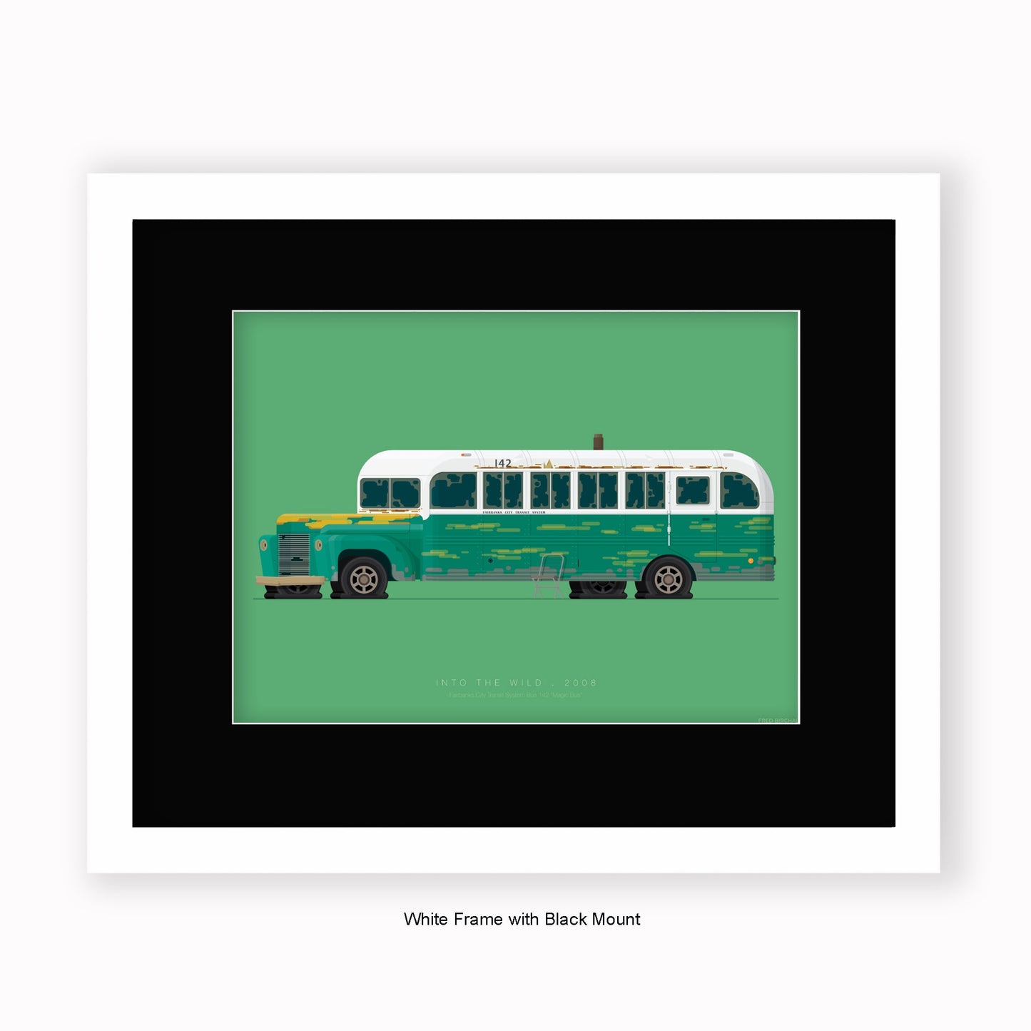 Into The Wild - Magic Bus - Mounted & Framed Art Print