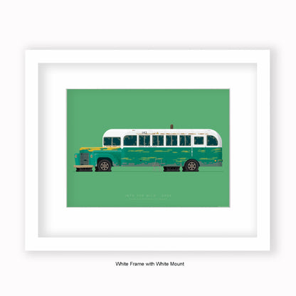 Into The Wild - Magic Bus - Mounted & Framed Art Print