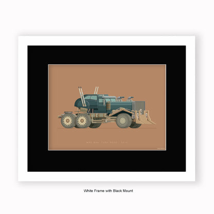 Mad Max - 1973 Ford Falcon - Mounted & Framed Art Print