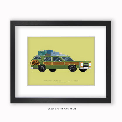 National Lampoons Vacation - 1968 Ford LTD Country Squire - Mounted & Framed Art Print
