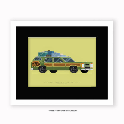 National Lampoons Vacation - 1968 Ford LTD Country Squire - Mounted & Framed Art Print