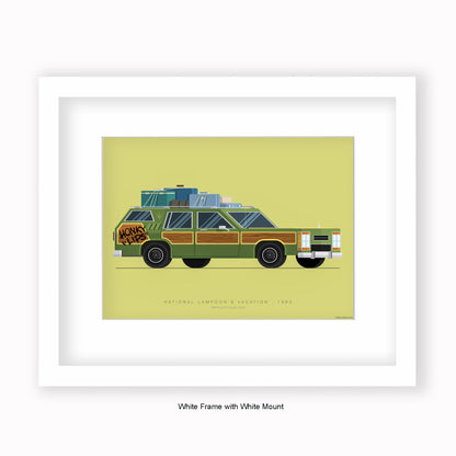 National Lampoons Vacation - 1968 Ford LTD Country Squire - Mounted & Framed Art Print