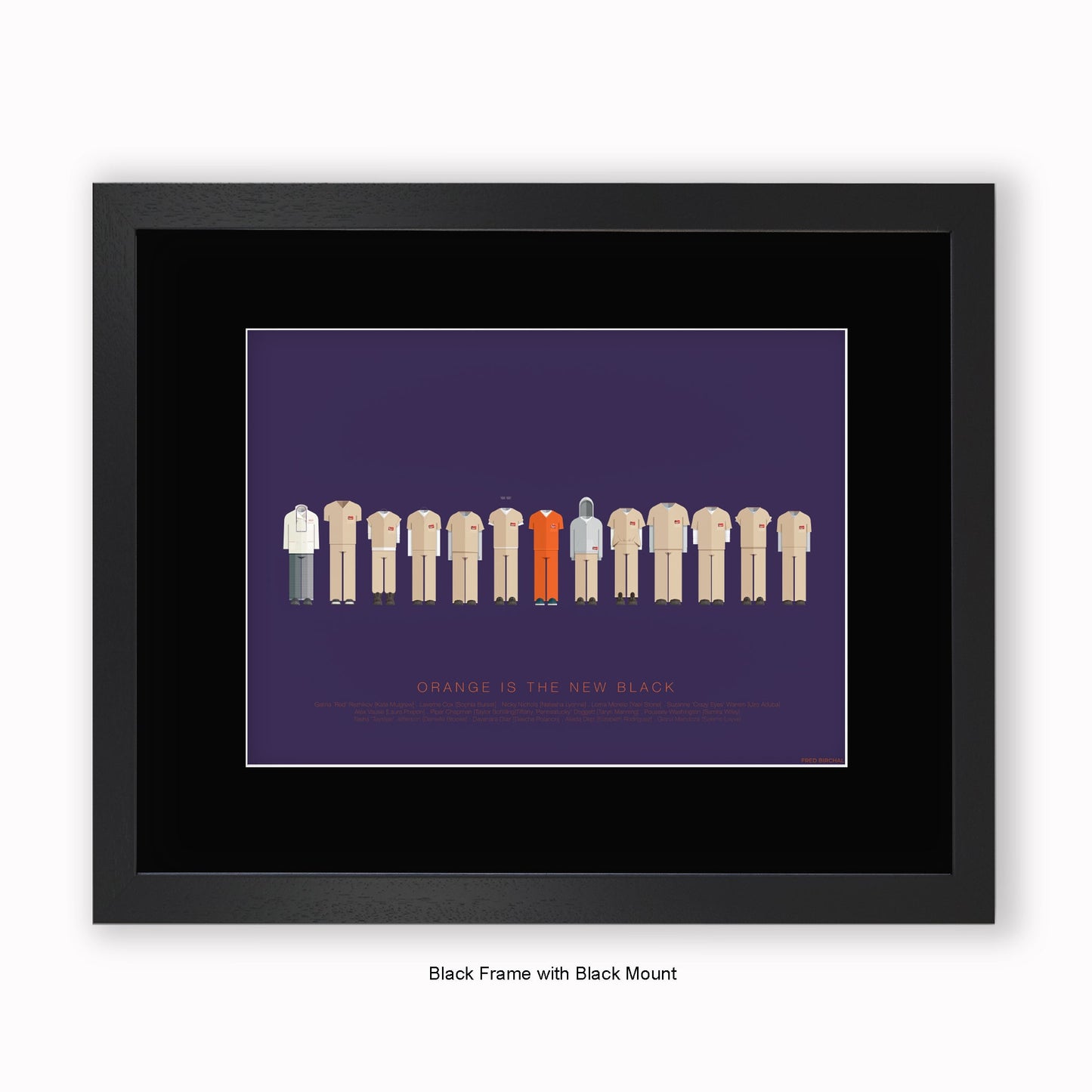 Orange Is The New Black - Mounted & Framed Art Print