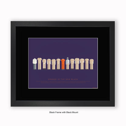 Orange Is The New Black - Mounted & Framed Art Print