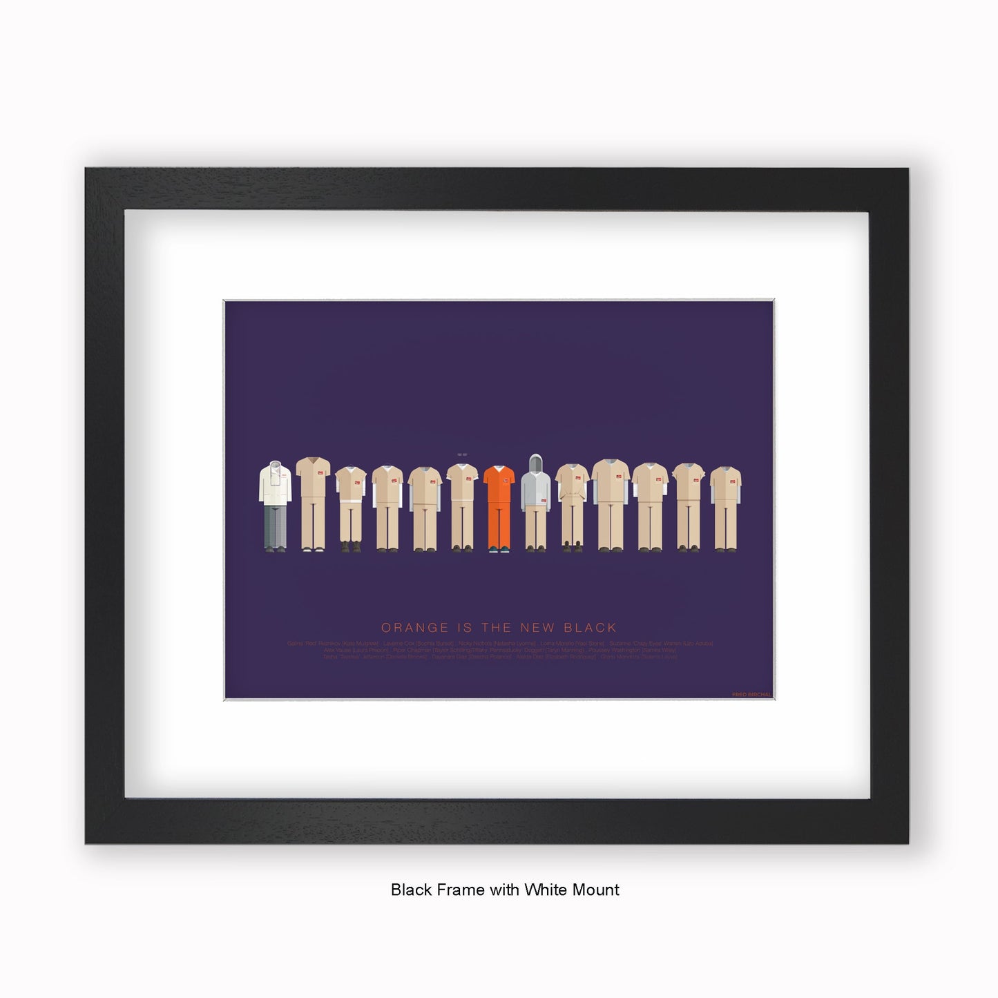 Orange Is The New Black - Mounted & Framed Art Print