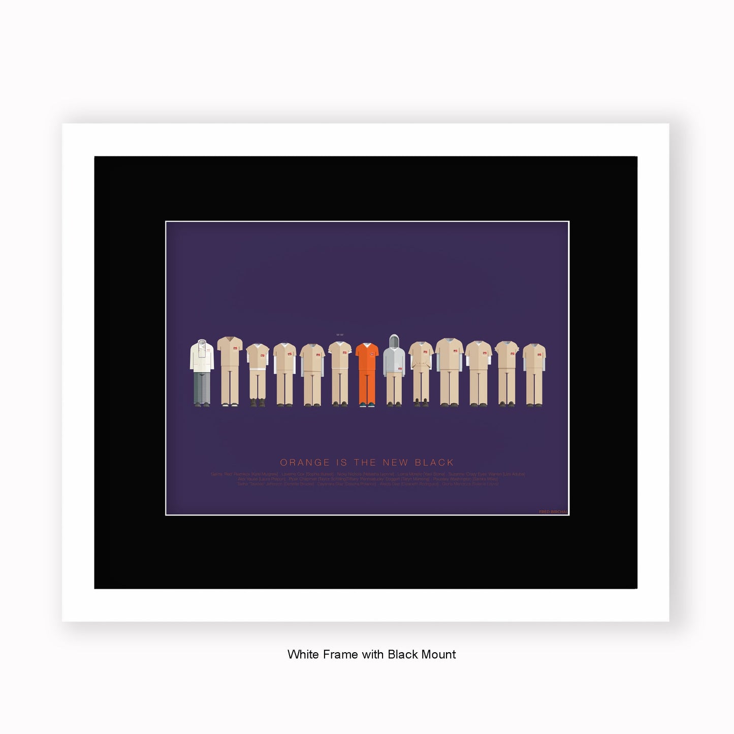 Orange Is The New Black - Mounted & Framed Art Print