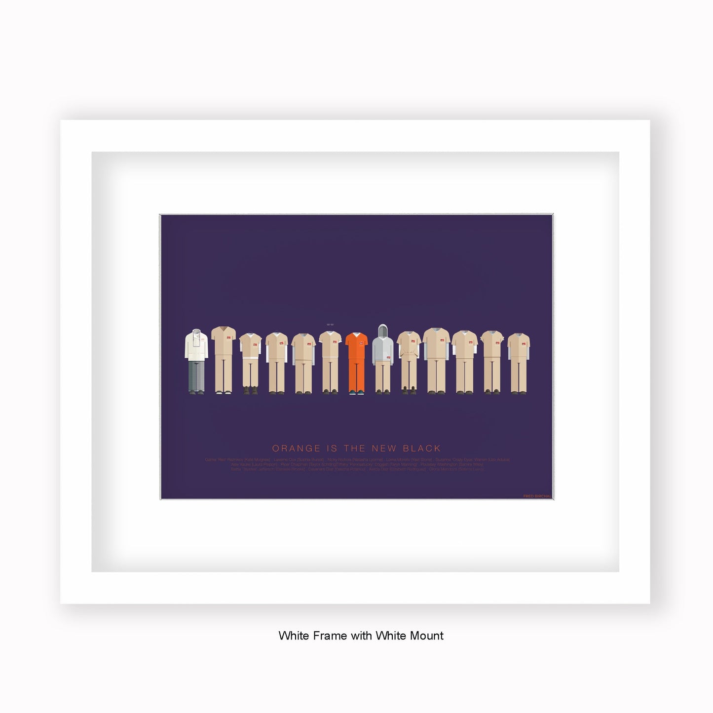 Orange Is The New Black - Mounted & Framed Art Print