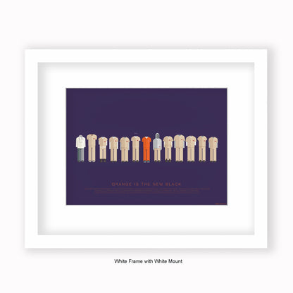Orange Is The New Black - Mounted & Framed Art Print
