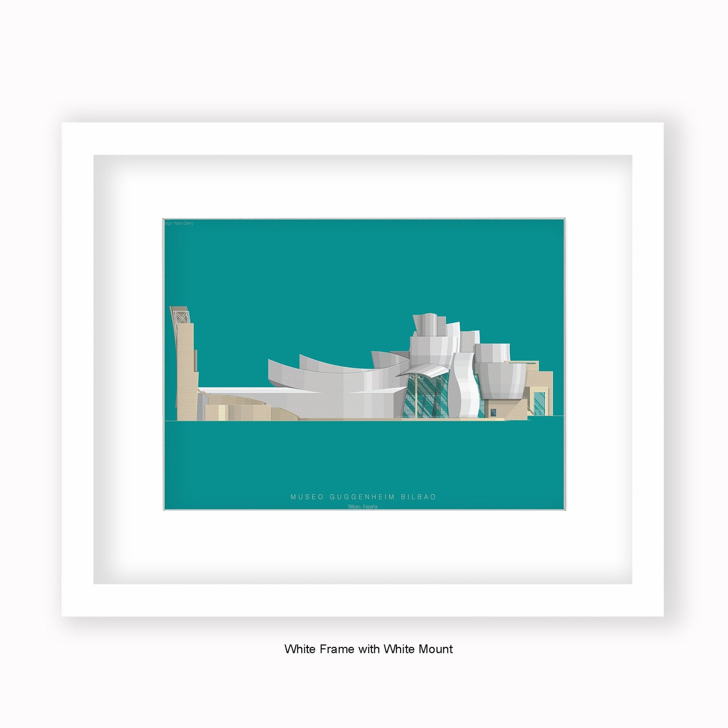 Guggenheim Museum Bilbao - Mounted & Framed Art Print