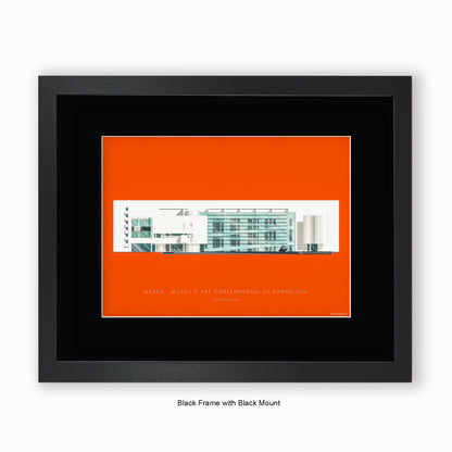 MACBA Museu dArt Conteporani de Barcelona - Mounted & Framed Art Print