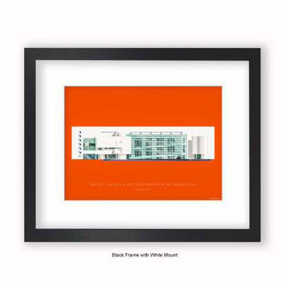 MACBA Museu dArt Conteporani de Barcelona - Mounted & Framed Art Print
