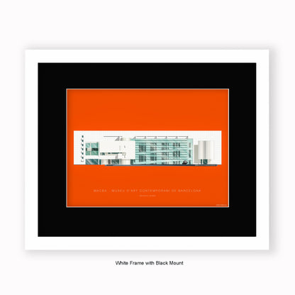MACBA Museu dArt Conteporani de Barcelona - Mounted & Framed Art Print
