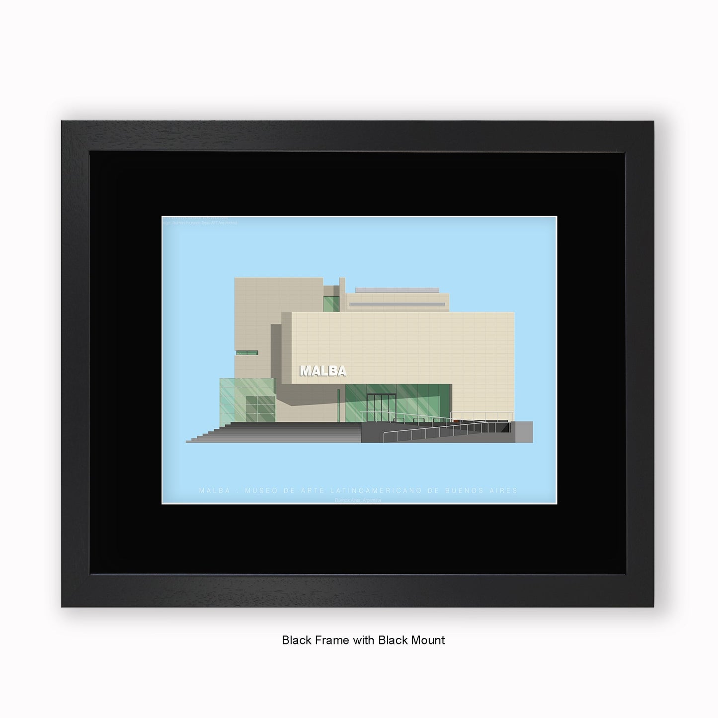 MALBA Museo de Arte Latinoamericano de Buenos Aires - Mounted & Framed Art Print