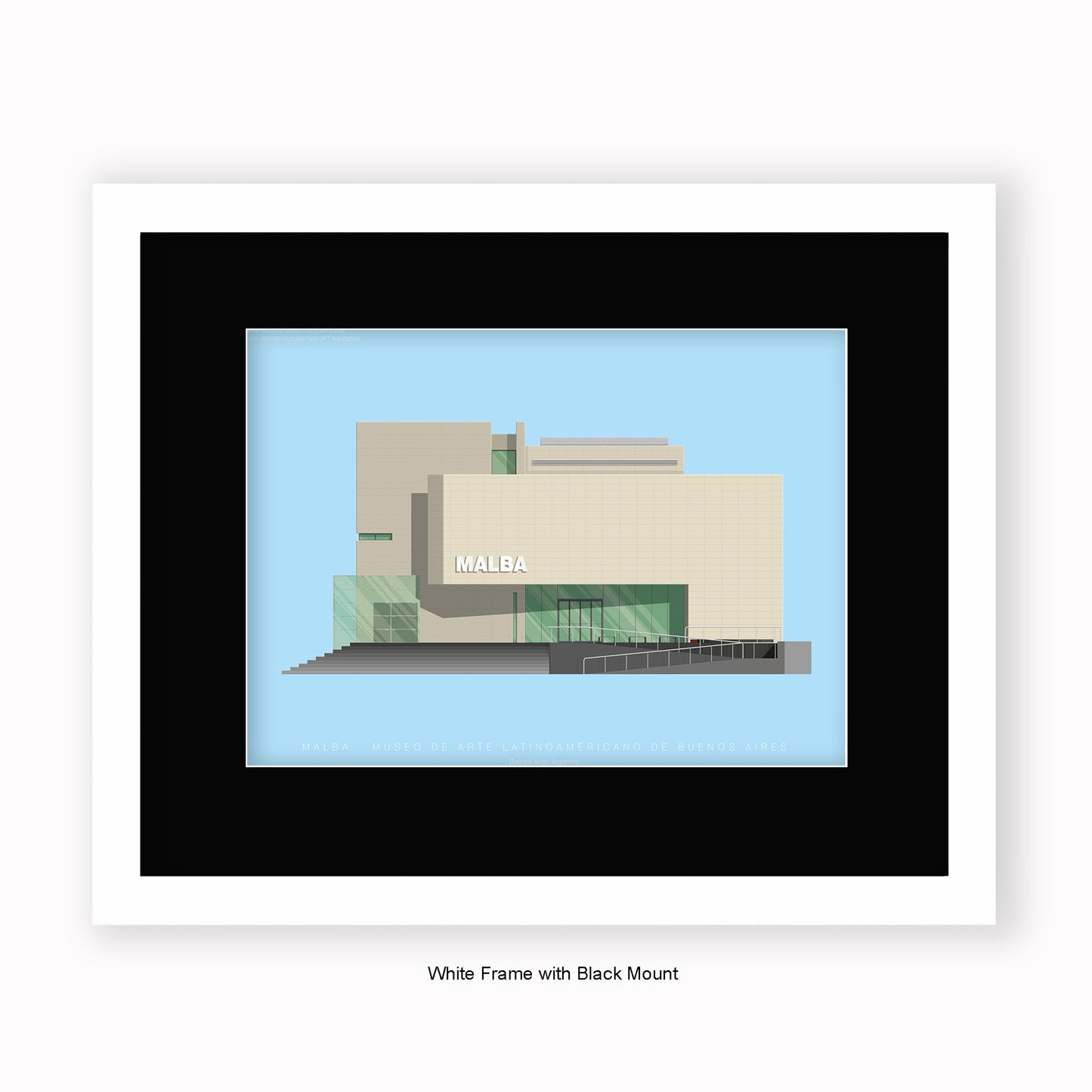 MALBA Museo de Arte Latinoamericano de Buenos Aires - Mounted & Framed Art Print