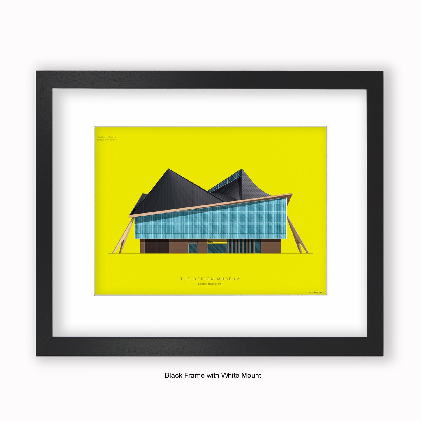 Design Museum London - Mounted & Framed Art Print+D98