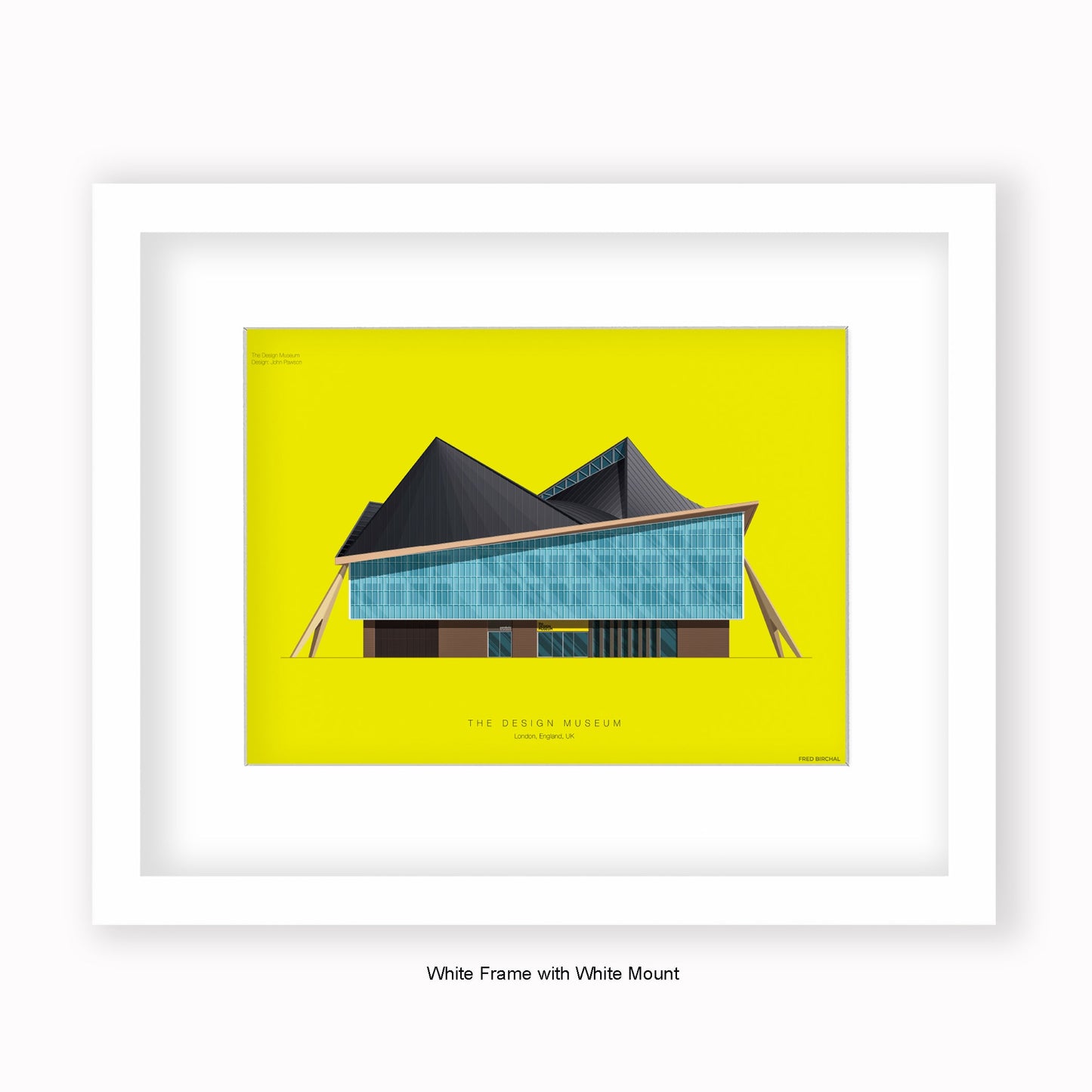 Design Museum London - Mounted & Framed Art Print+D98