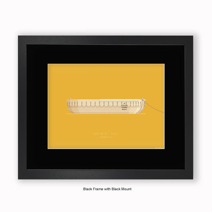 Life of Pi - TSIMRSUM Lifeboat - Mounted & Framed Art print