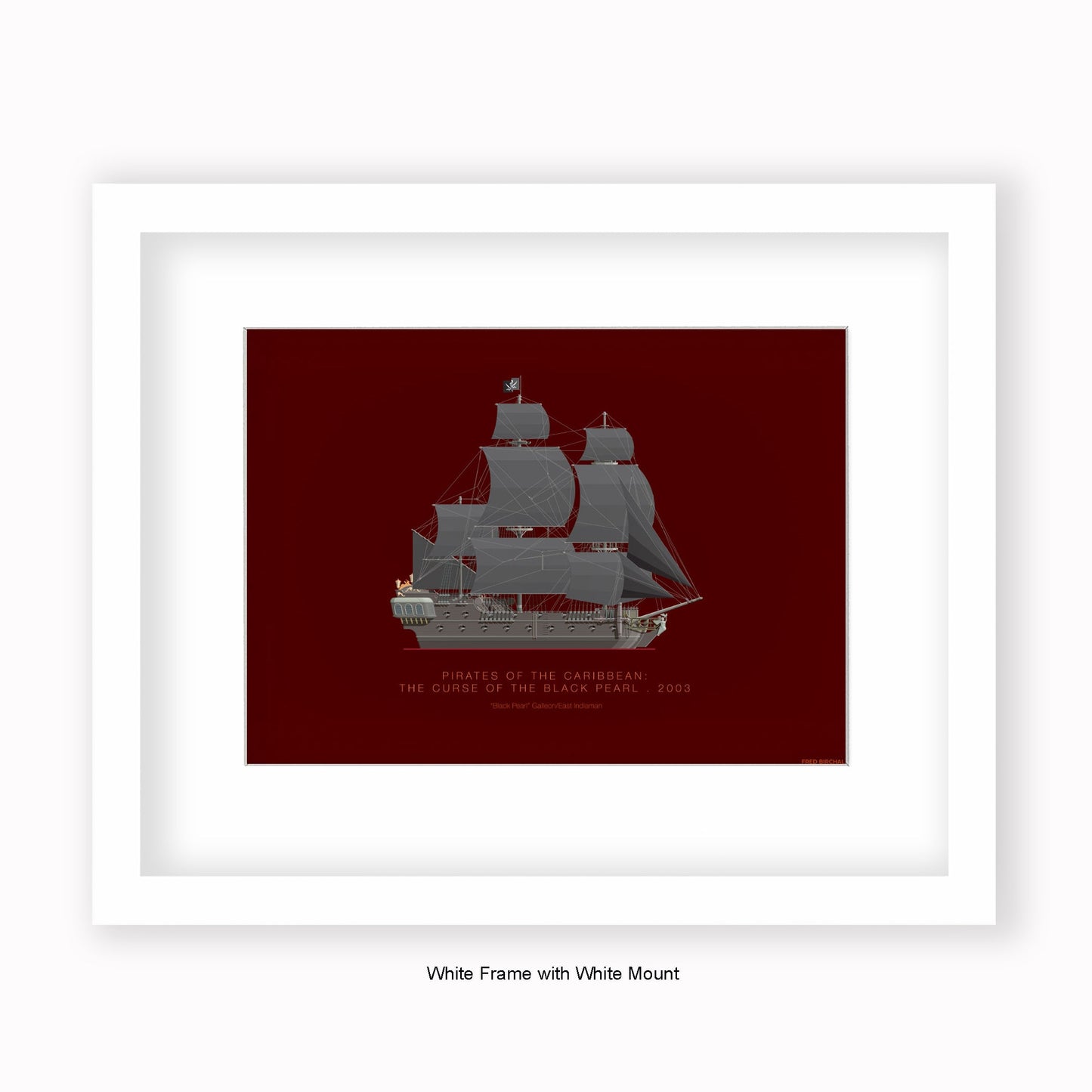 Pirates of The Caribbean - Black Pearl - Mounted & Framed Art print