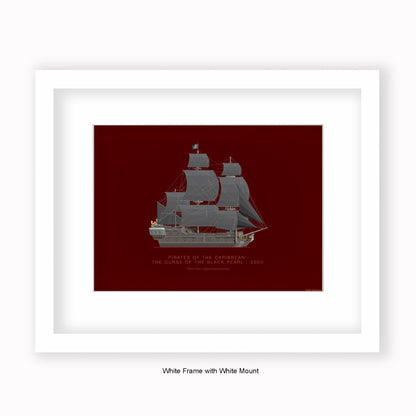Pirates of The Caribbean - Black Pearl - Mounted & Framed Art print