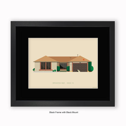 Breaking Bad - House - Mounted & Framed Art print