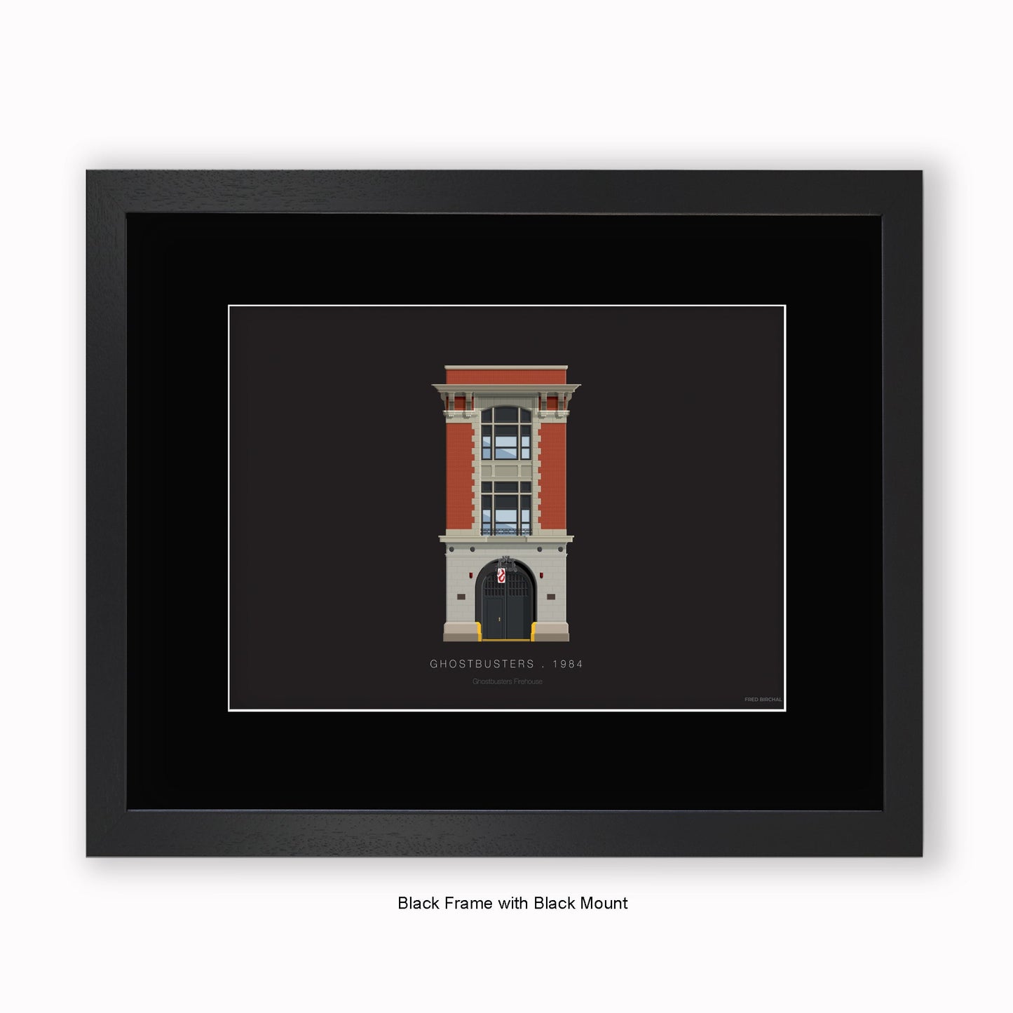 Ghostbusters Firehouse - Mounted & Framed Art print