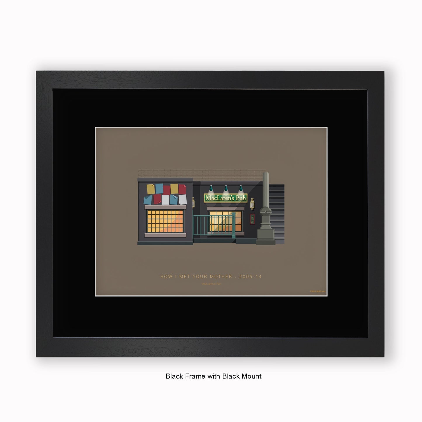 How I Met Your Mother - MacLaren's Pub - Mounted & Framed Art print