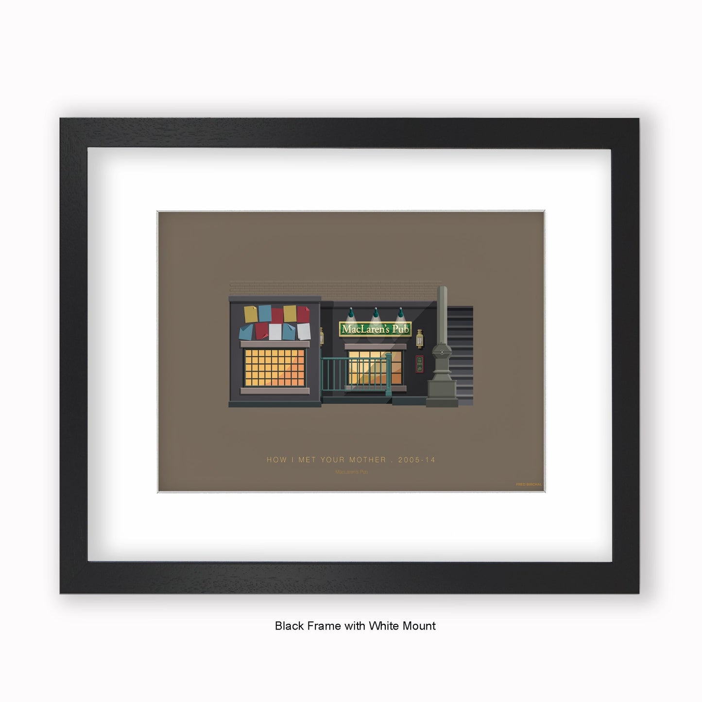 How I Met Your Mother - MacLaren's Pub - Mounted & Framed Art print
