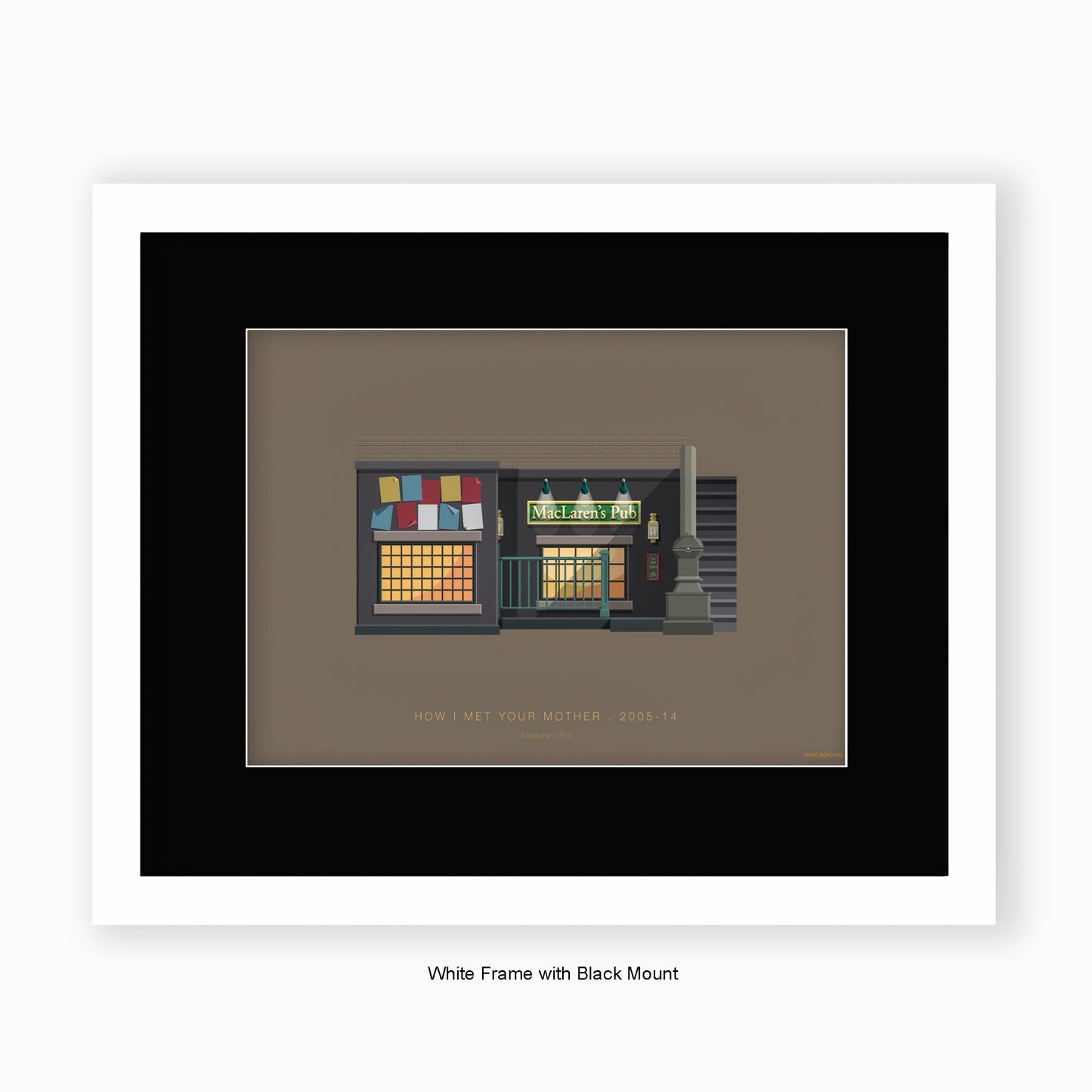 How I Met Your Mother - MacLaren's Pub - Mounted & Framed Art print