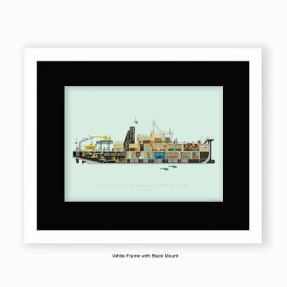 Life Aquatic With Steve Zissou - The Belafonte - Mounted & Framed Art print